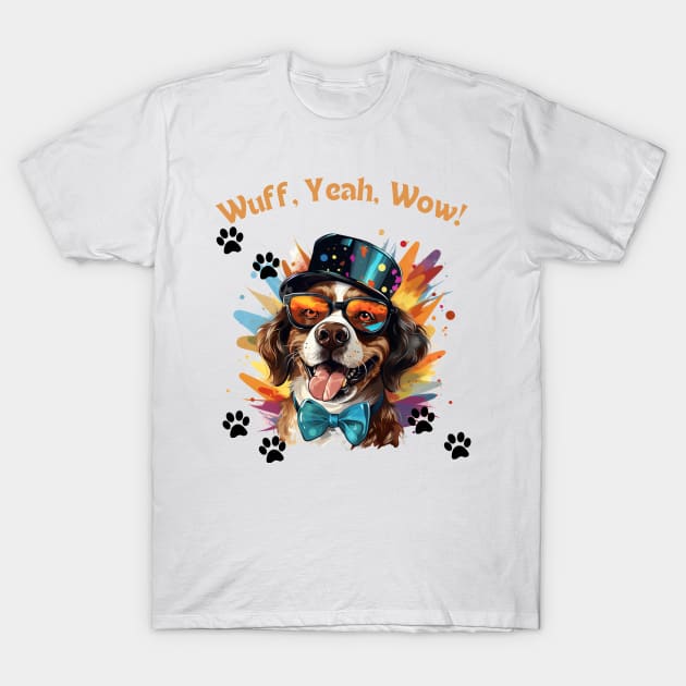 Woofy Adventure - Funny Dog Design T-Shirt by NedisDesign